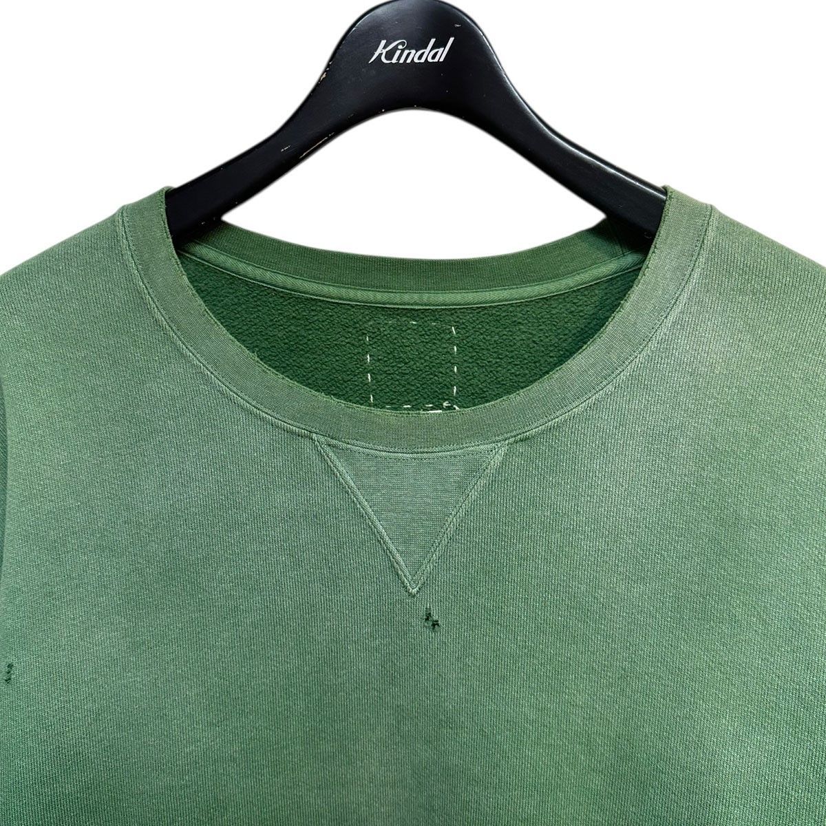 VISVIM JUMBO SB SWEAT L／S CRASH ヴィンテージ加工スウェットシャツ