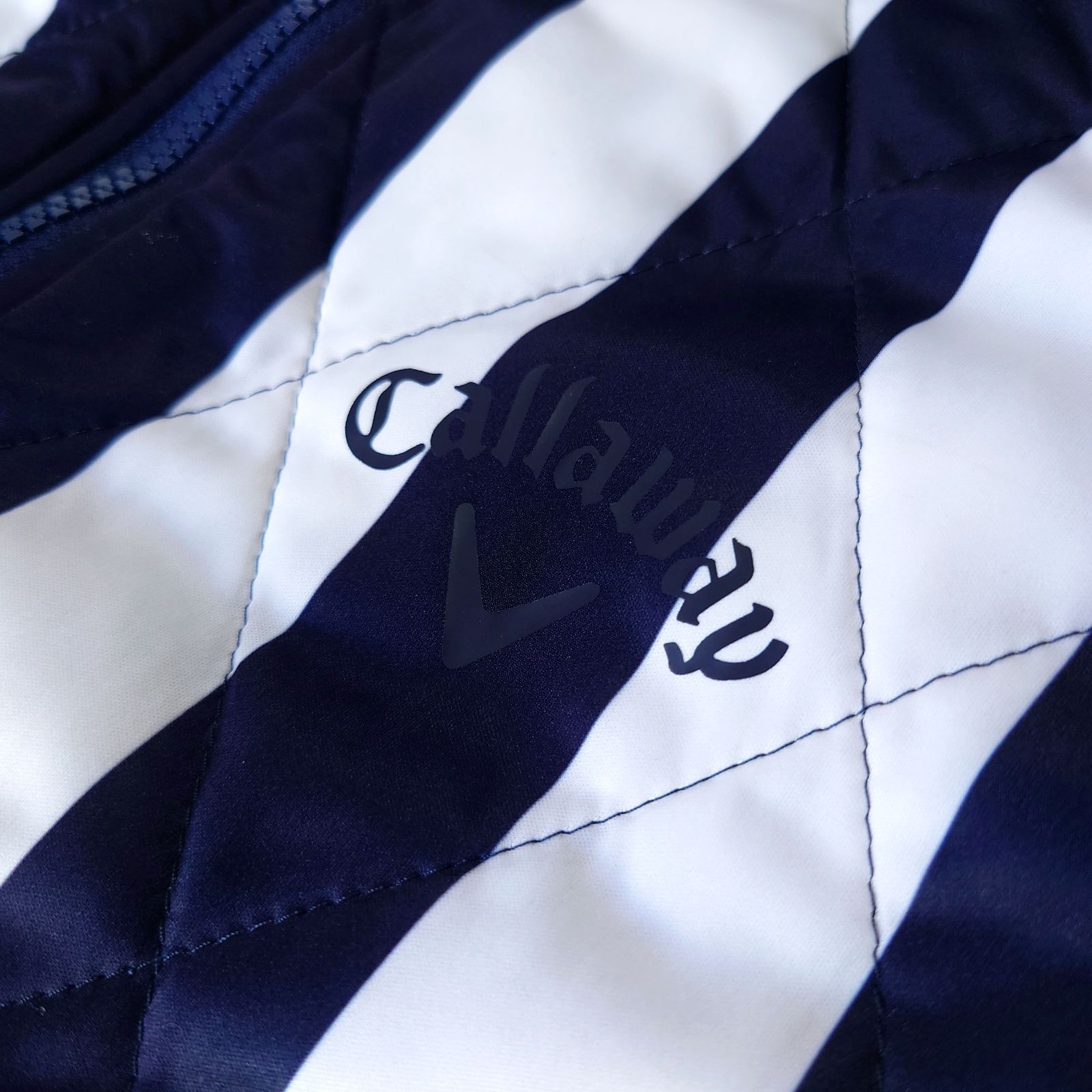 極美品 Callaway Golf 2way 中綿ジャケット マリンカラー ネイビー