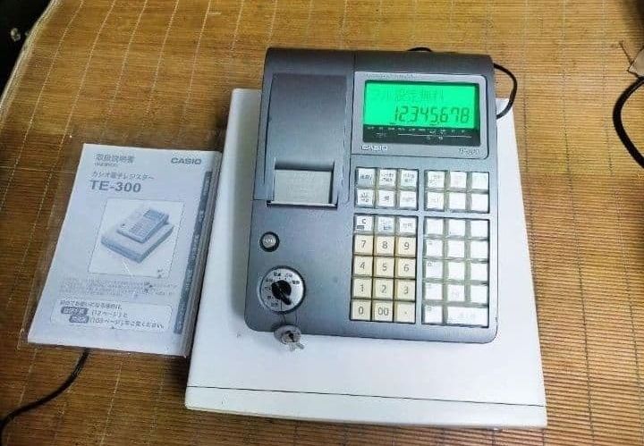 美品カシオレジスター TE-300 フル設定無料 送料無料人気機種 111144