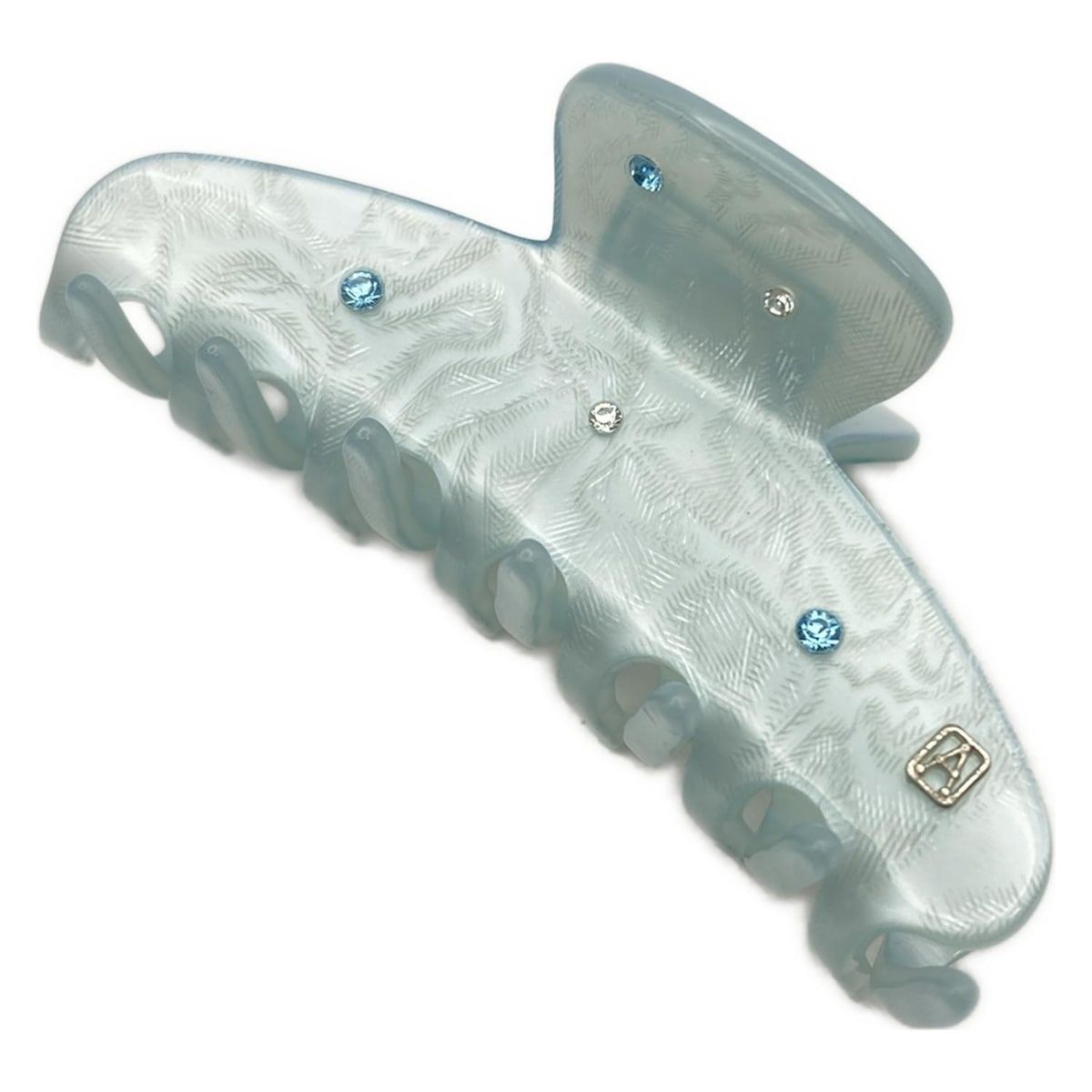 美品　アレクサンドルドゥパリ　ヘアクリップ　ブルー　ラインストーン ALEXANDRE de PARIS(アレクサンドル ドゥ パリ) アクセサリー - ライト