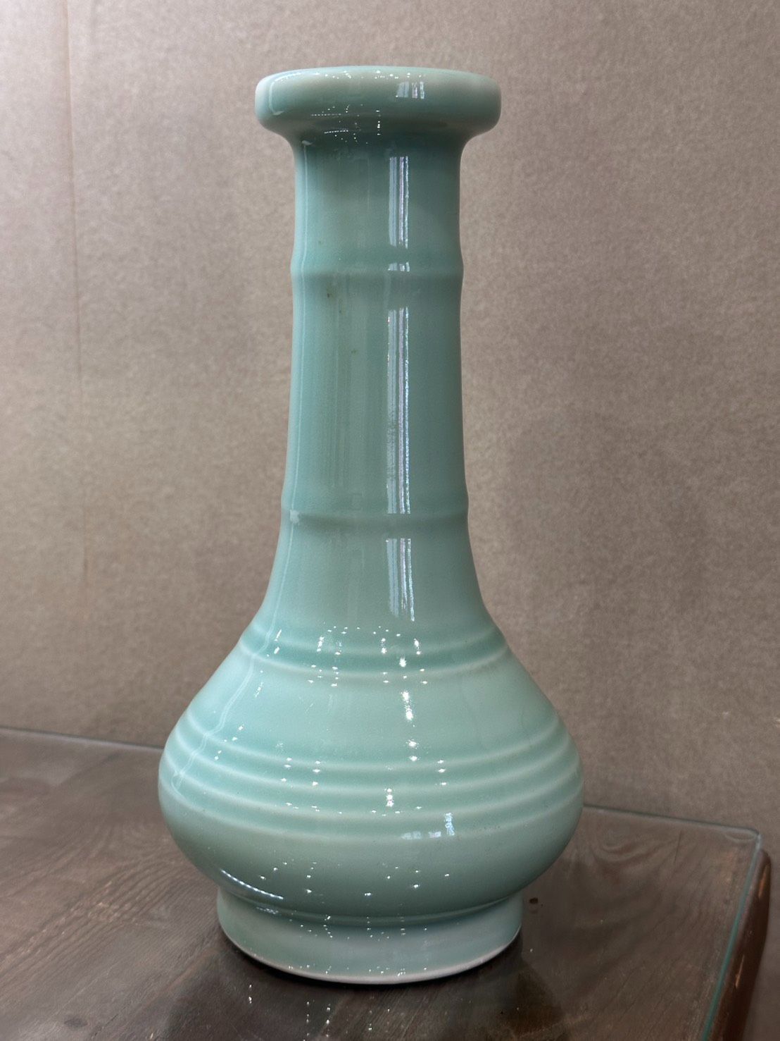 美品 青磁筍瓶 せいじたけのこへい / 陶磁 / 宋 / 中国 龍泉窯 花瓶