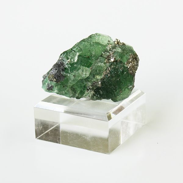 フローライトとパイライトの共生鉱物 原石 蛍石 fluorite ペルー産