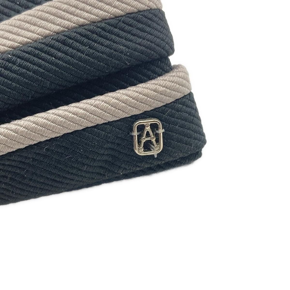  ALEXANDRE de PARIS アレクサンドル ドゥ パリ バレッタ 黒 グレーベージュ ゴールド リボン その他 ヘアアクセサリー