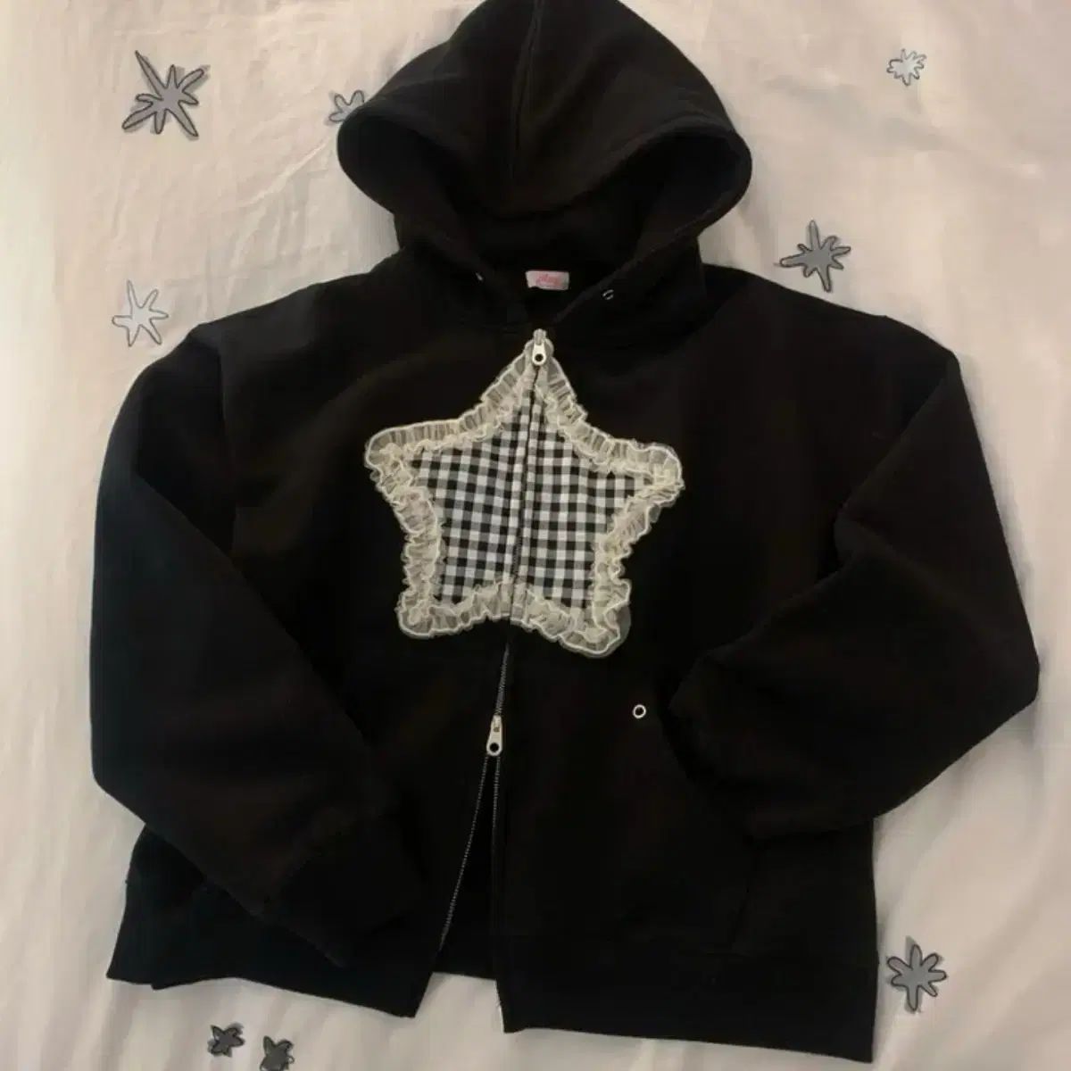 フリング星CHECKフーディー ジップアップ