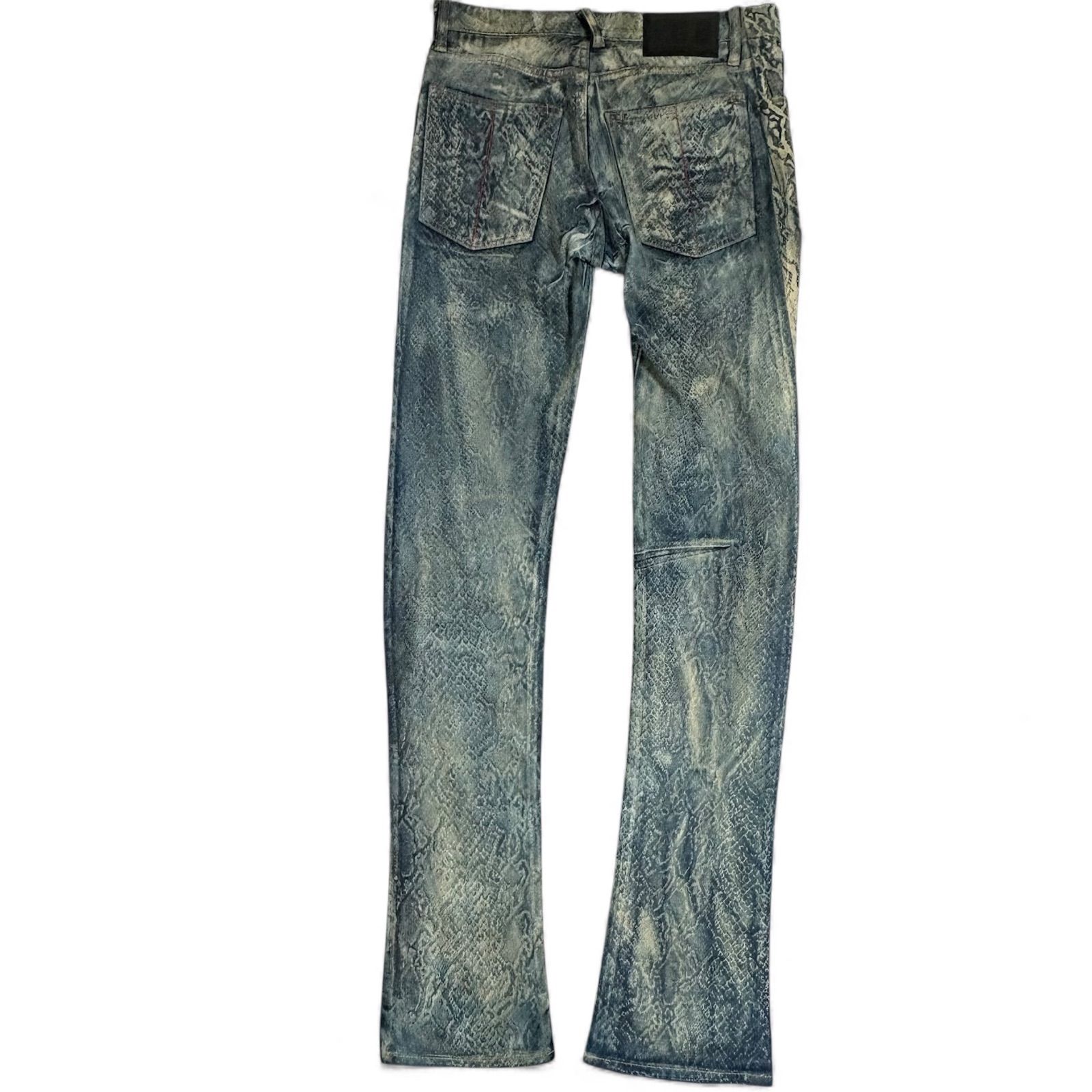 archive L.G.B. coated python flare denim S-WOLF BB6978SN ルグラン