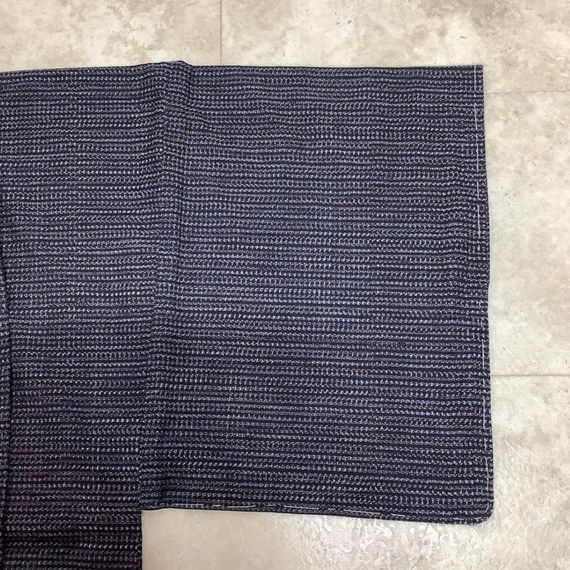 同然⬛️本場久留米絣⬛️仕付け糸付き⬛️書生絣⬛️本藍染手織り木綿⬛️男長羽織⬛️裄71