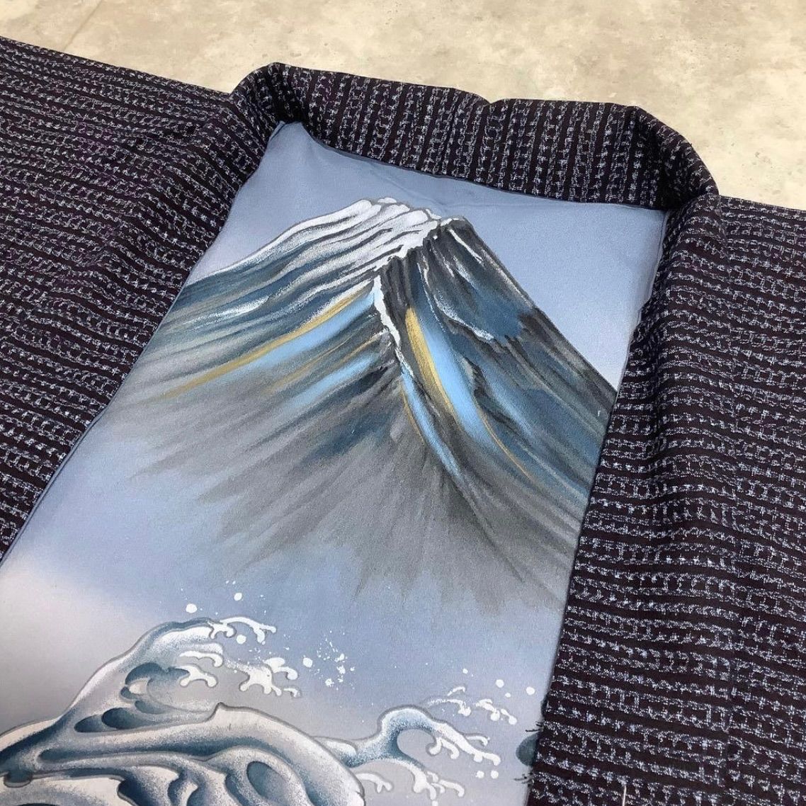 ⬛️ kimono+one⬛️男前屋⬛️未使用同然⬛️本場久留米絣⬛️仕付け