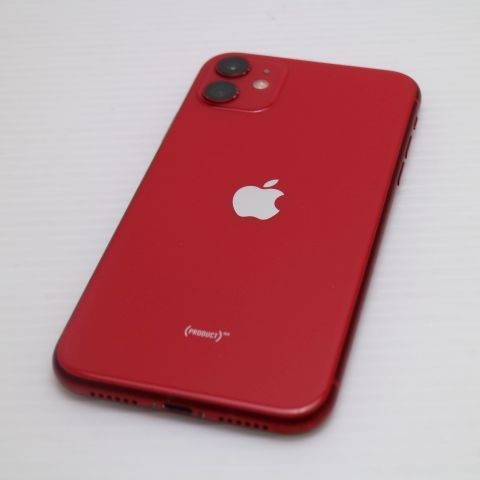 超美品 SIMフリー iPhone 11 64GB プロダクトレッド スマホ 本体 白