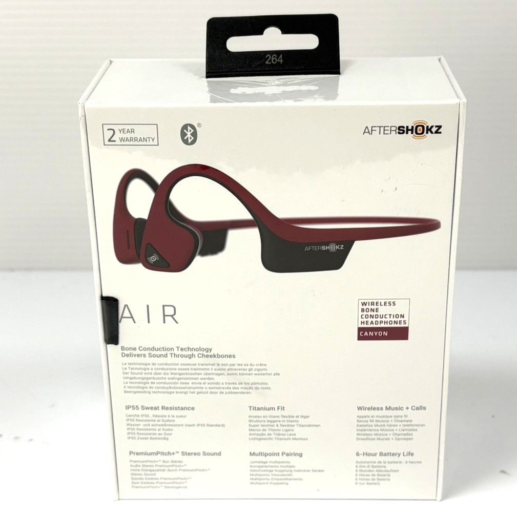 ヘッドホン AFTERSHOKZ AFT-EP-000008 RED 新品・未開封品】Shokz TREKZ AIR AFT-EP-000008 [キャニオンレッド