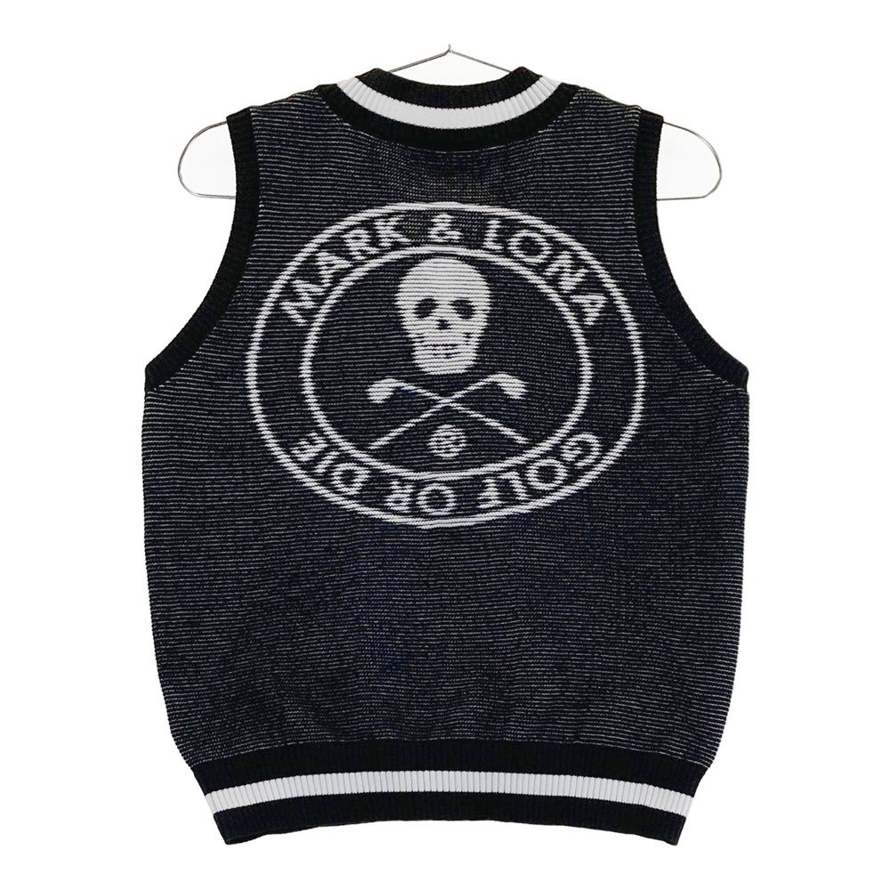 美品⭐︎マークアンドロナ　レディース ブラック Vネック サイズ：40 MARK&LONA マークアンドロナ Vネック ニットベスト