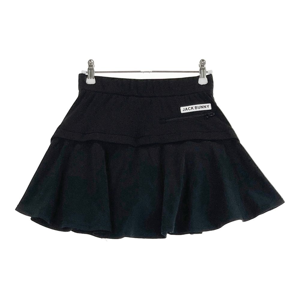 ジャックバニー　 防風　スカート　黒　サイズ0 美品 サイズ：0 JACK BUNNY ジャックバニー インナー付 フレアスカート
