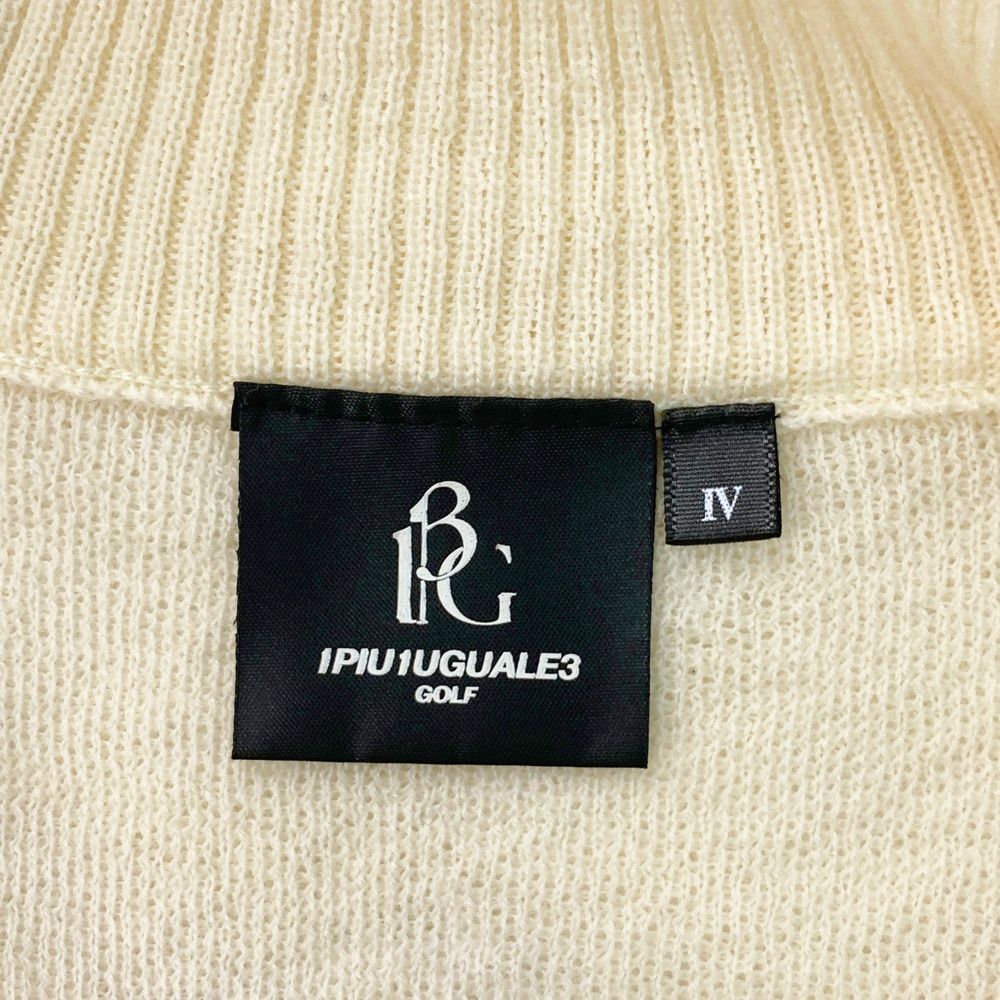 サイズ：4 1PIU1UGUALE3 GOLF ハーフジップ 長袖ニットセーター