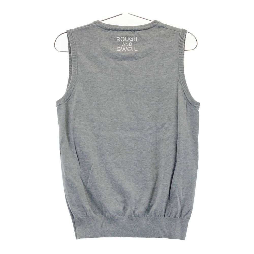 サイズ：M ROUGH&SWELL ラフアンドスウェル ニット ベスト グレー系