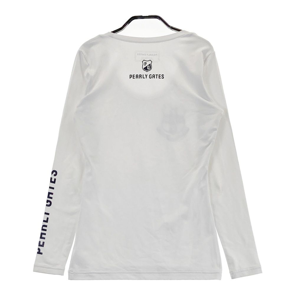 PEARLY GATES 長袖ゴルフシャツ ホワイト 5 サイズ：0 PEARLY GATES パーリーゲイツ 長袖Tシャツ ホワイト系
