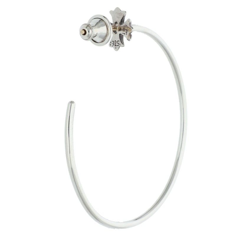 クロムハーツ HOOP CH PLS/CHプラスフープ シルバーピアス メンズ