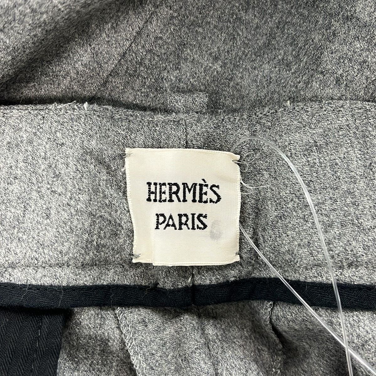 HERMES(エルメス) パンツ サイズ42 L レディース美品 - グレー フル