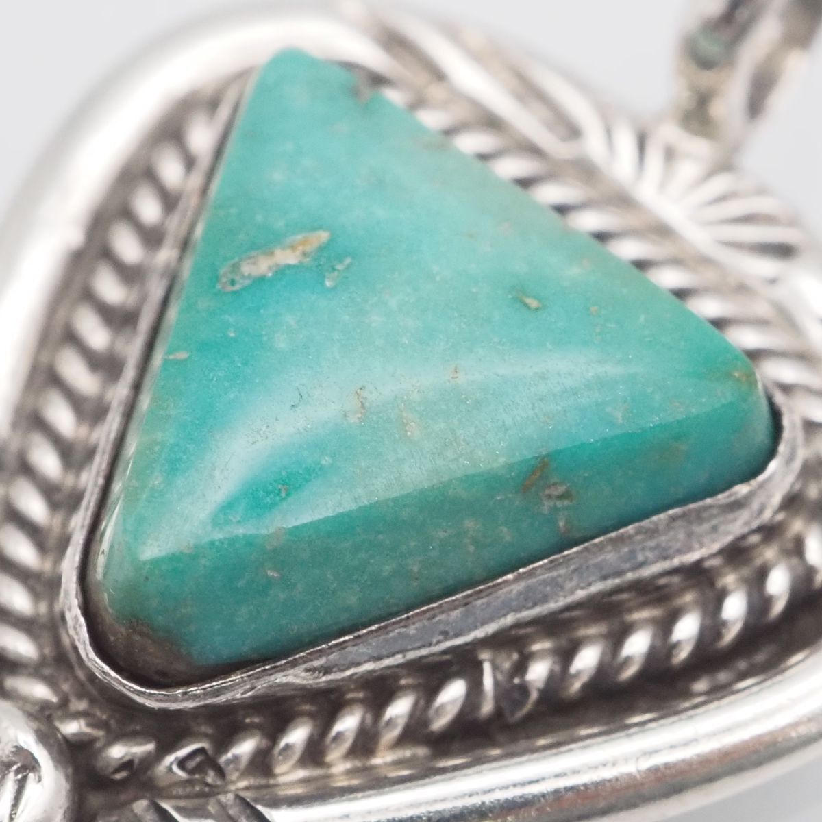 J324 ターコイズ トルコ石 ペンダント トップ デザイン シルバー