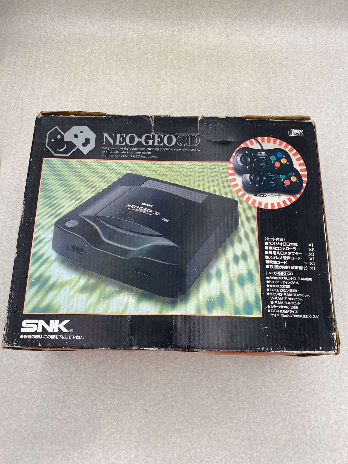 SNK NEO GEO CD ネオジオ 本体 T 01 コントローラー2点