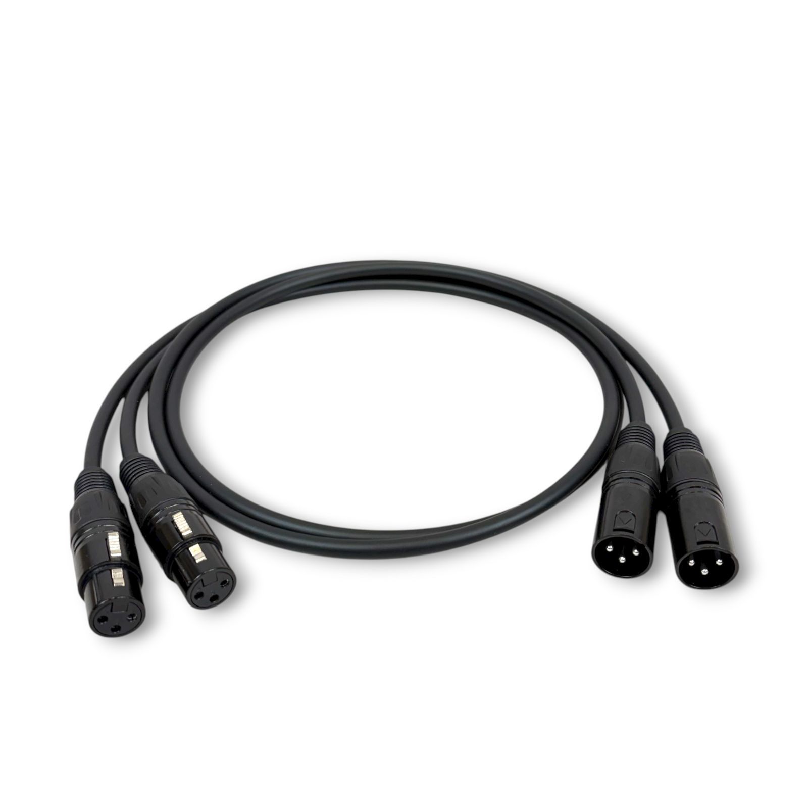 MOGAMI 2534 BLACK XLR マイクケーブル 1m 2本セット - メルカリ