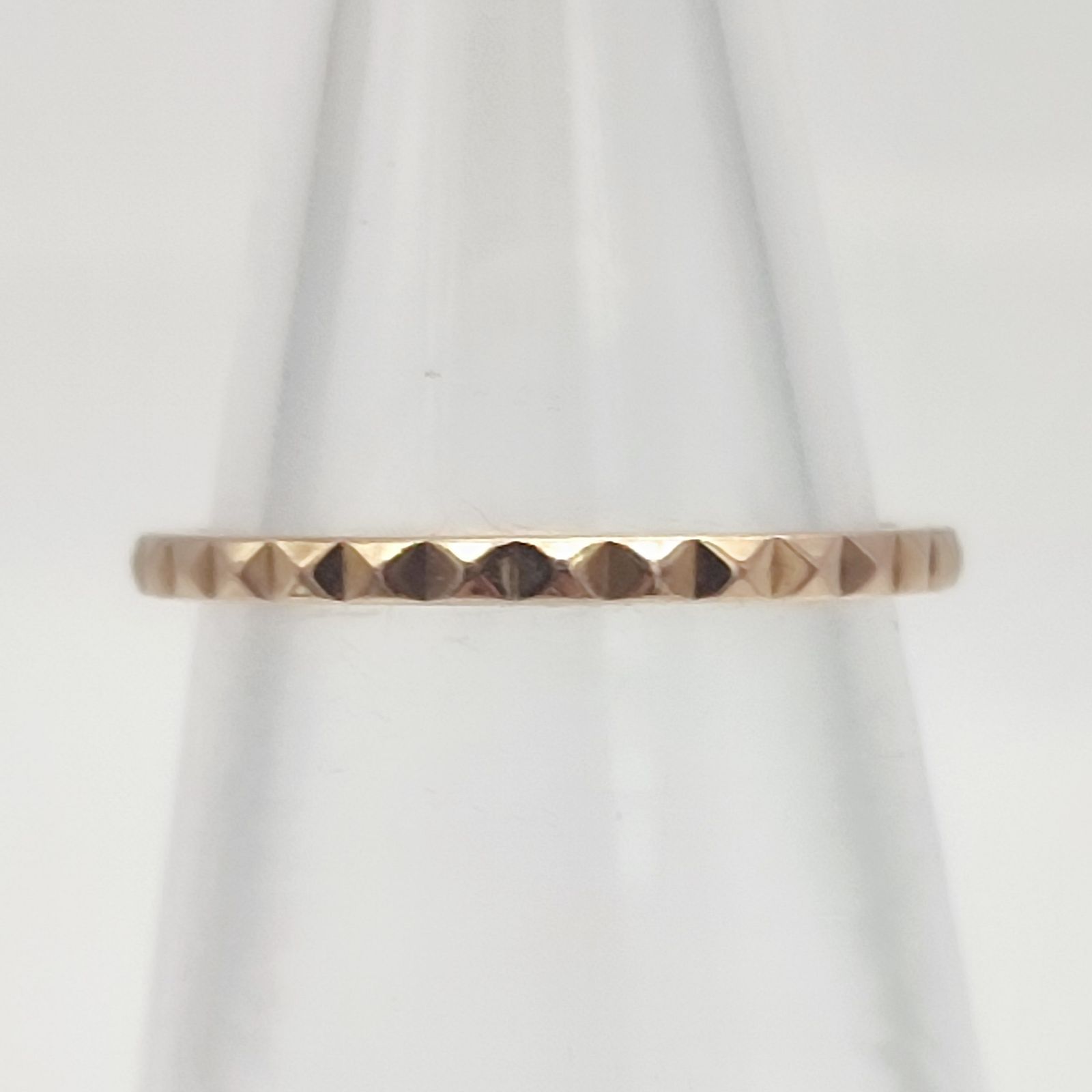 スタッズデザインリング 細め シルバー925 11号