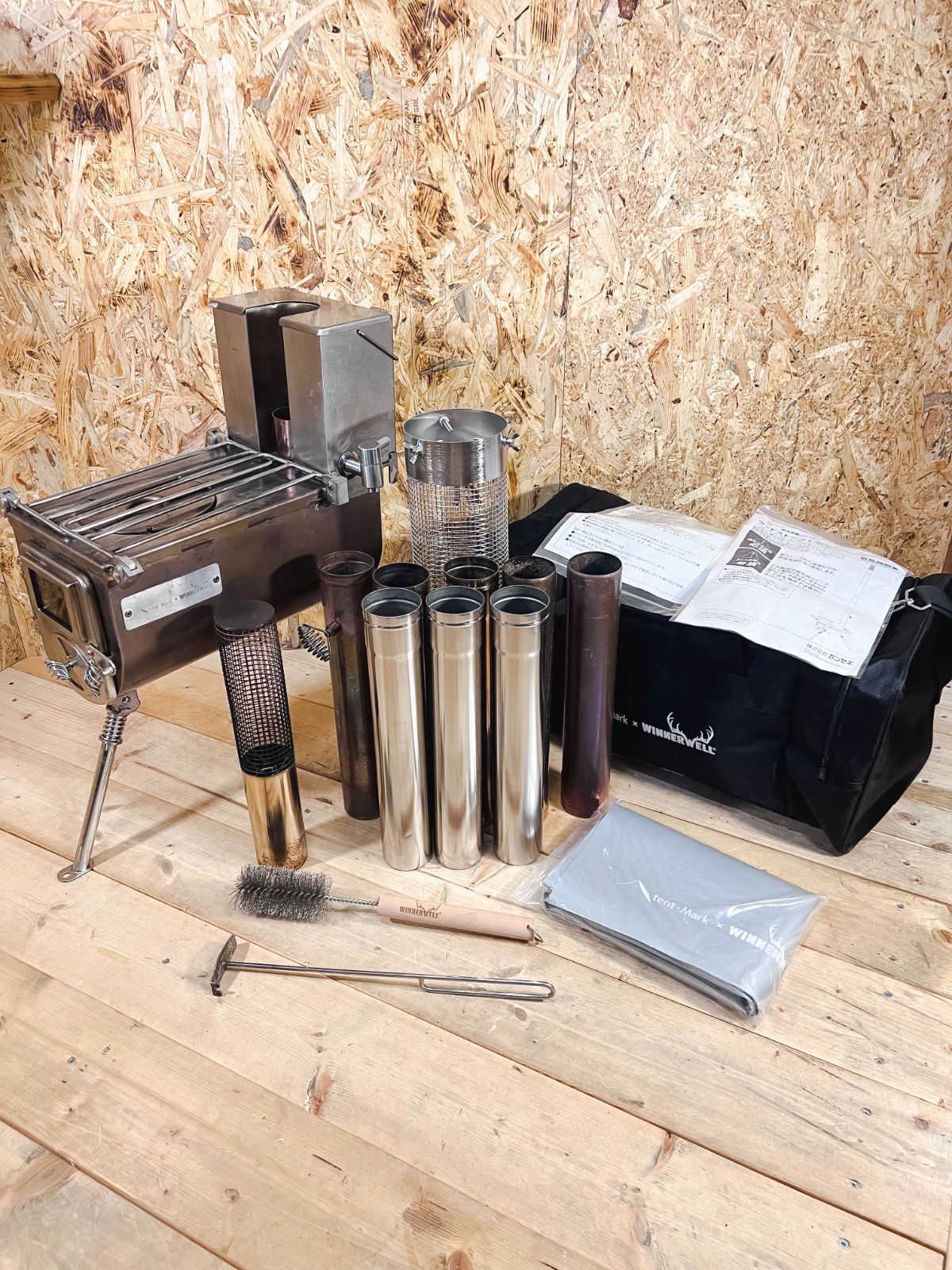 薪ストーブ WINNERWELL ウッドストーブ セット ウォータータンク付き