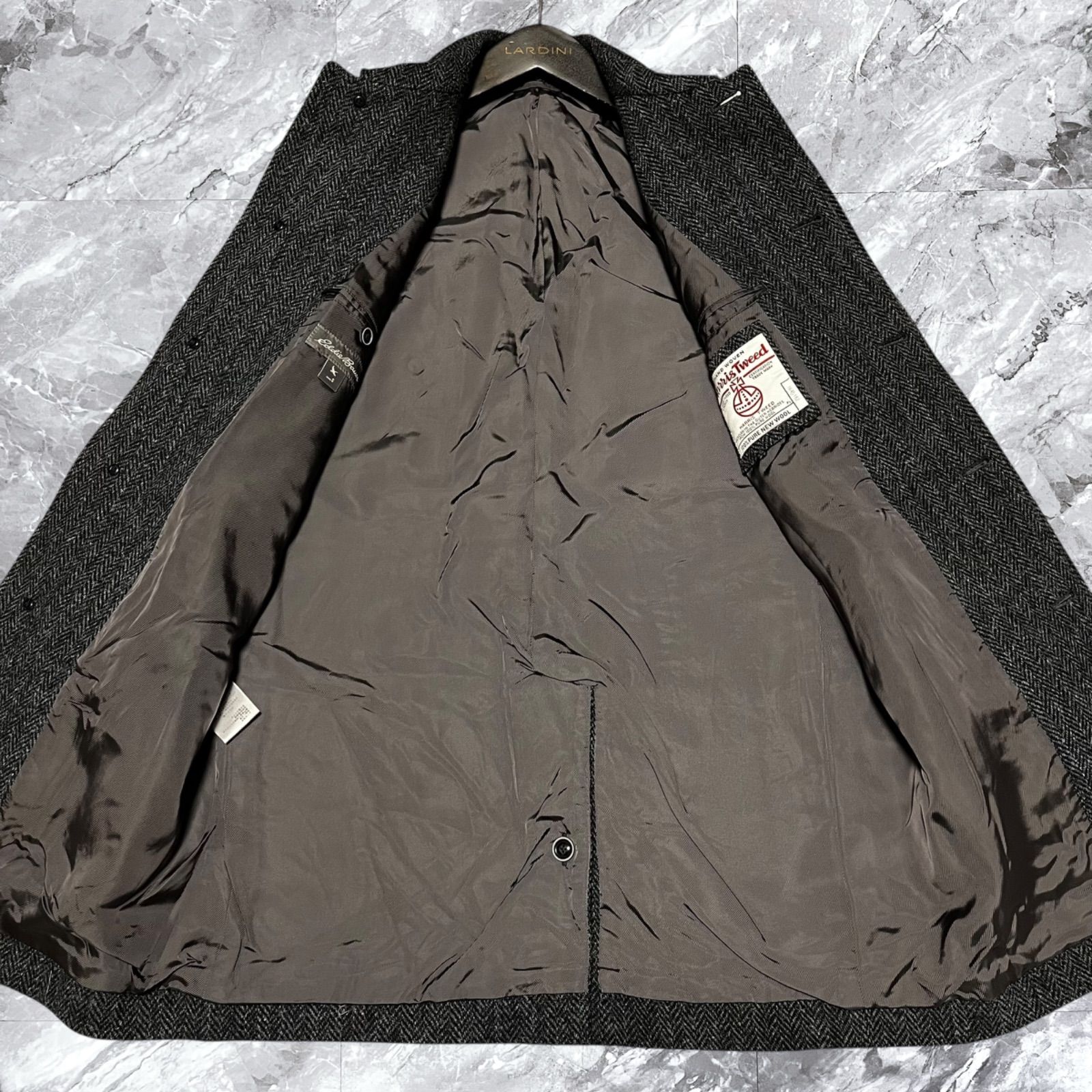 極美品 Eddie Bauer エディーバウアー Harris Tweed ハリスツイード