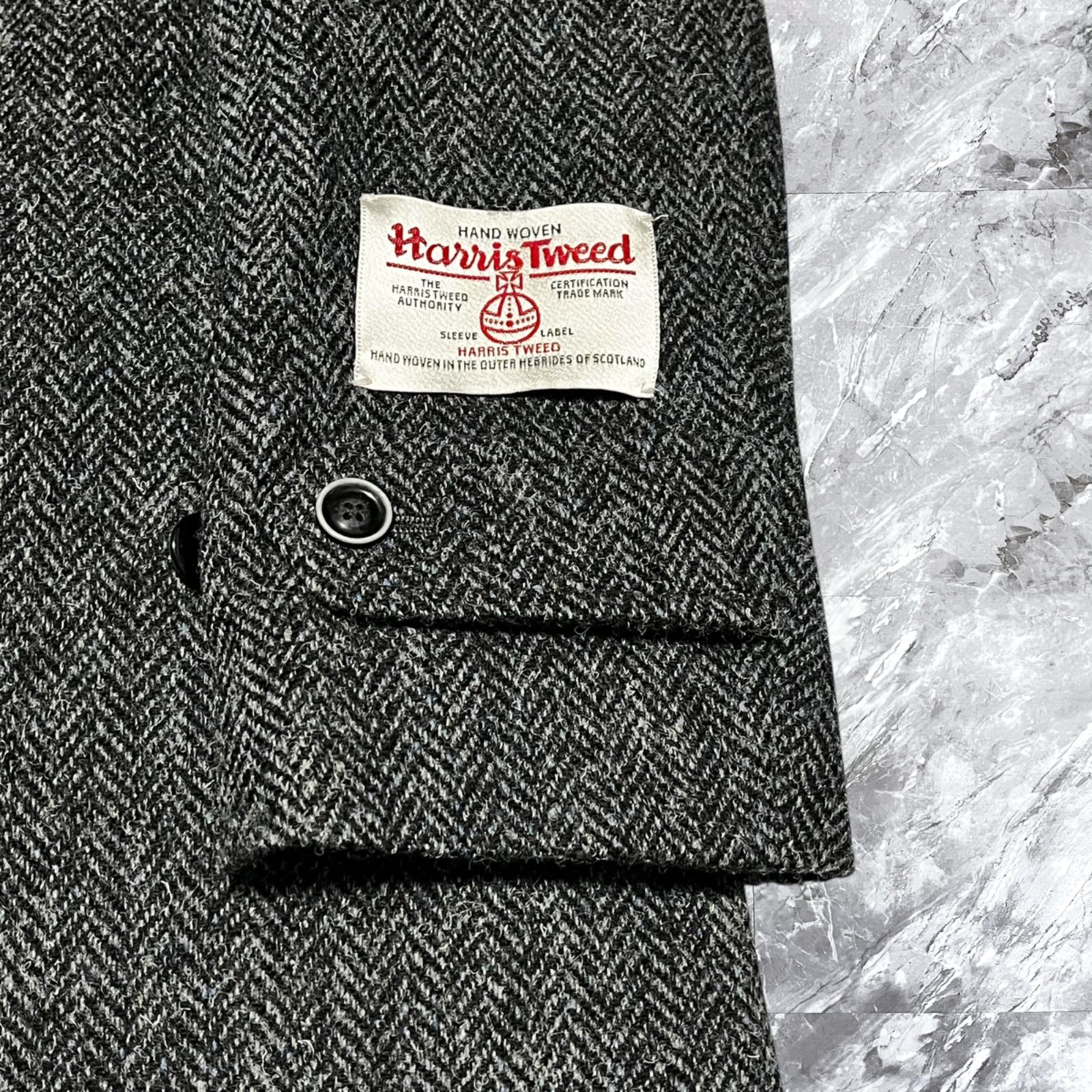 極美品 Eddie Bauer エディーバウアー Harris Tweed ハリスツイード