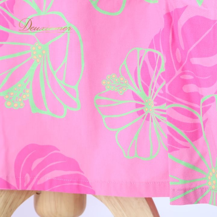 フラダンス 衣装 ワンピース ドレス menehune plantation ピンク系