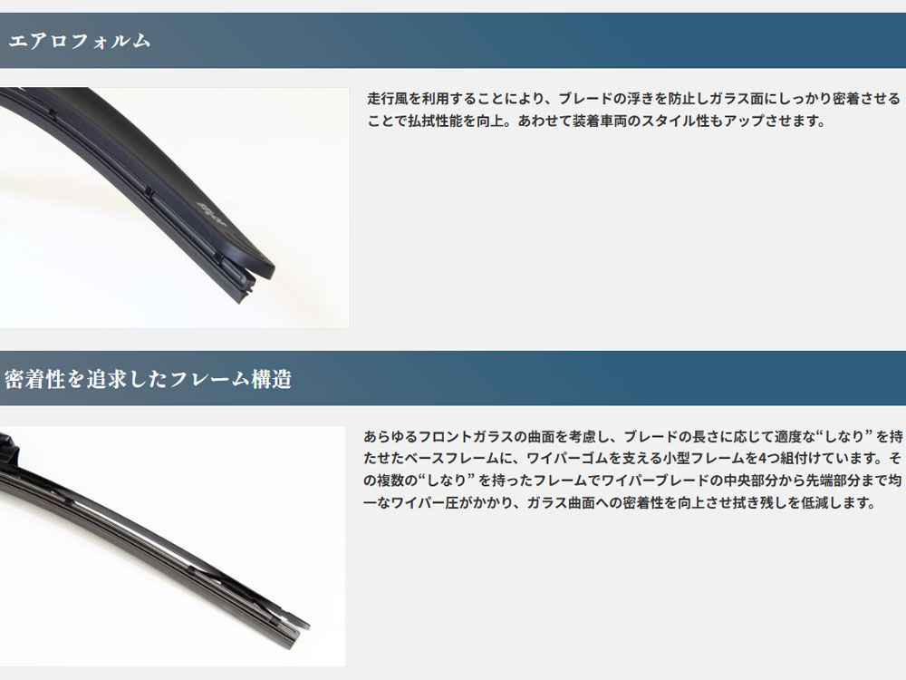 ポルシェ カイエン 9PA50A 4850 撥水 ワイパーブレード フロント 左右2本セット IFW650 + IFW650 ベロフ BELLOF 輸入車 H14.09～H18.11