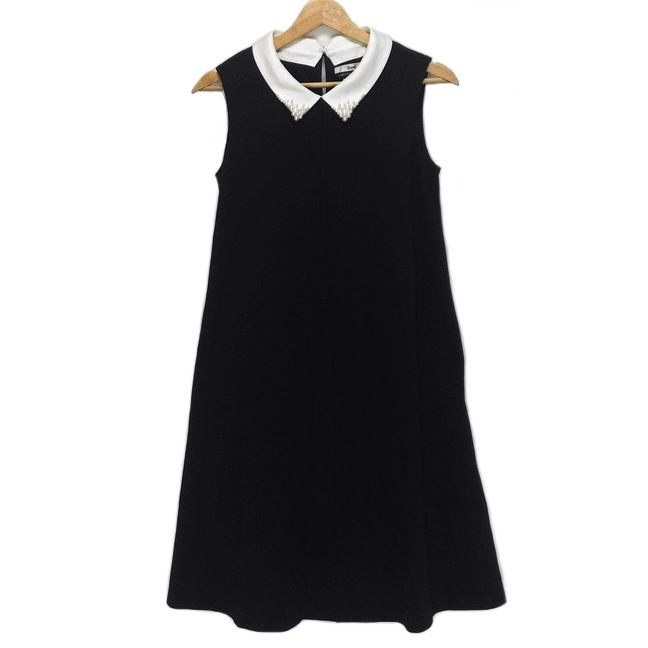 Rene(ルネ) ワンピース サイズ34 S レディース - ダークネイビー×白