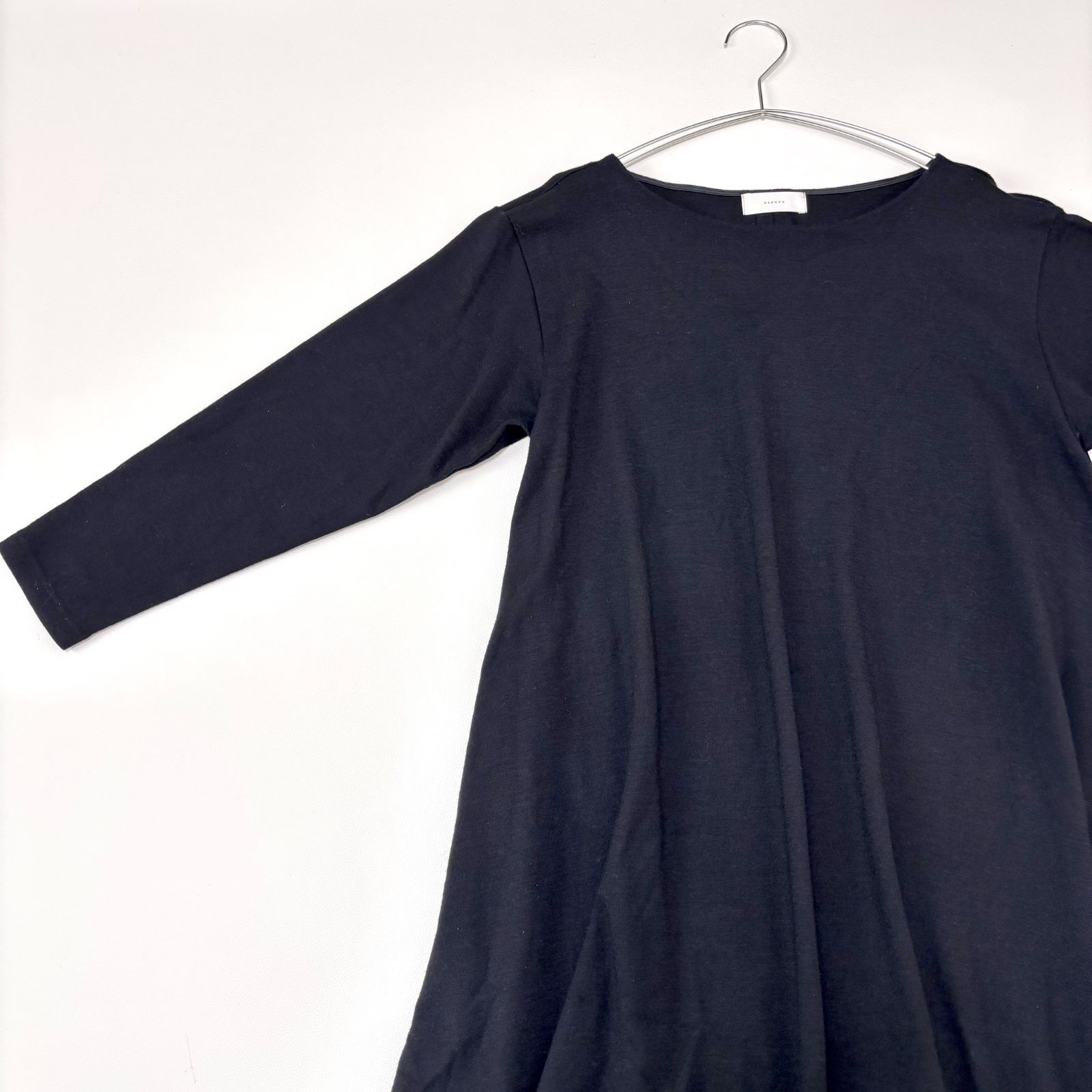 かぐれ kagure ウール ロングワンピース ブラック 黒 フリーサイズ