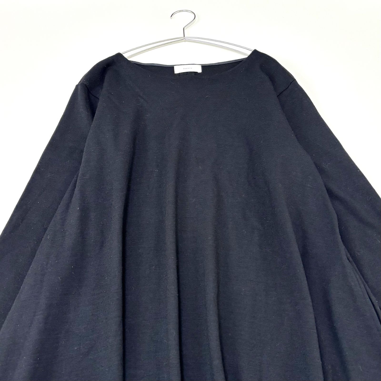 かぐれ kagure ウール ロングワンピース ブラック 黒 フリーサイズ