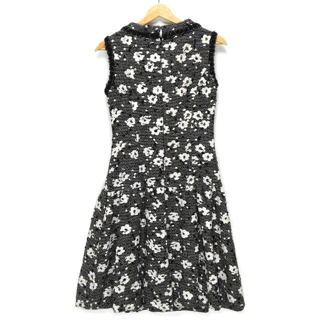 Rene(ルネ) ワンピース サイズ34 S レディース - 黒×白 ノースリーブ