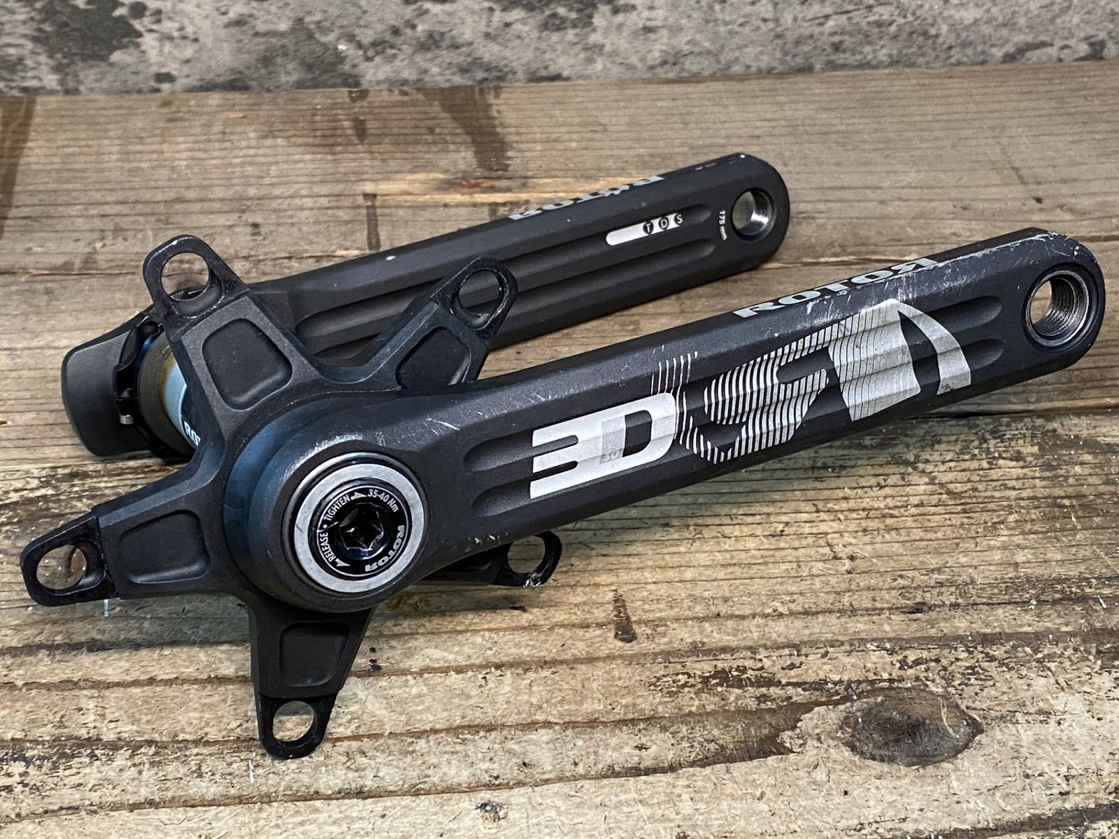 JI 402 ローター ROTOR 3 D INPOWER クランクアーム パワーメーター 両側計測 175 mm BCD 110 30 mmシャフト 接続 済み