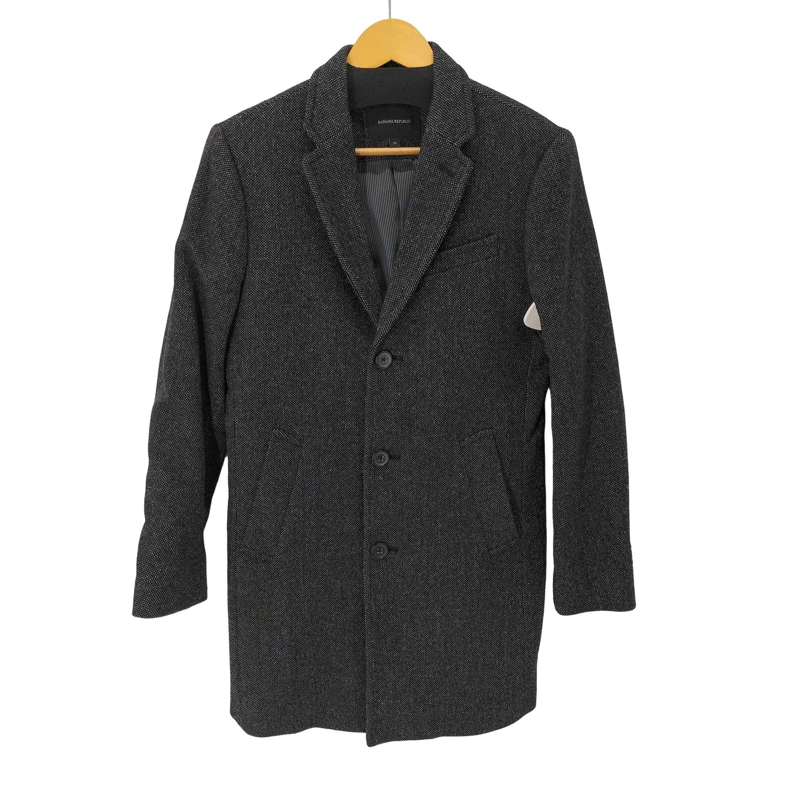 【未着用】Mサイズ バナナリパブリック ツイード チェスターコート バナナリパブリック BANANA REPUBLIC ウール混 チェスターコート