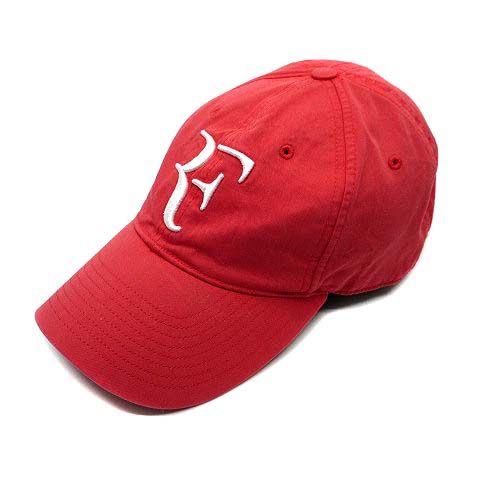 ユニクロ UNIQLO RF ロジャーフェデラー キャップ 帽子 刺繍 レッド 赤