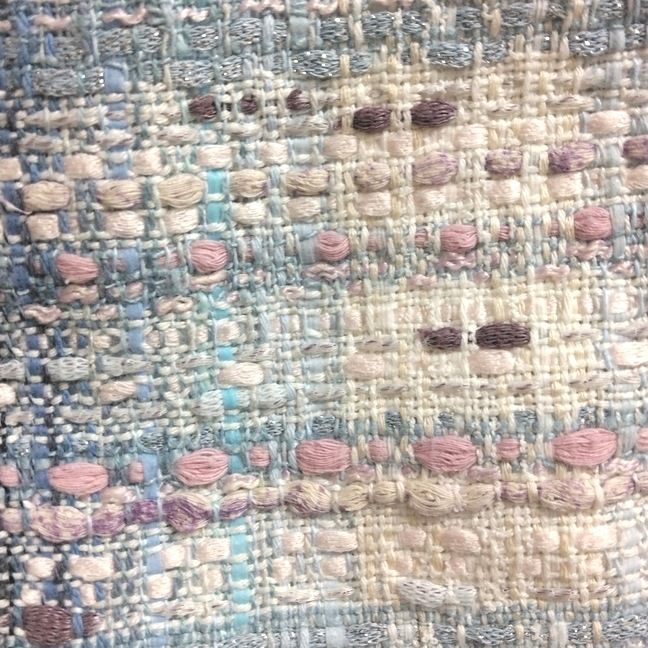 極美品✨Rene ルネ ひざ丈ワンピース ステッチ ホワイト 34 S Rene(ルネ) ワンピース サイズ34 S レディース - 白×ライトブルー