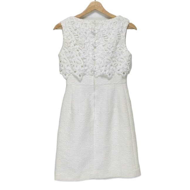 Rene(ルネ) ワンピース サイズ34 S レディース美品 - 白 クルーネック