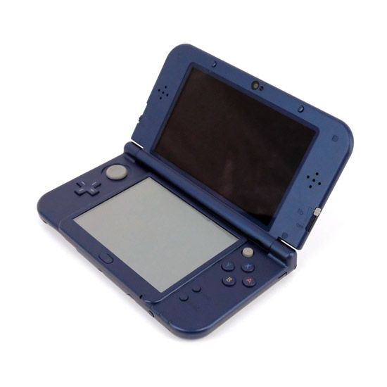 bn:7] 任天堂 Newニンテンドー3DS LL メタリックブルー 液晶画面いたみ