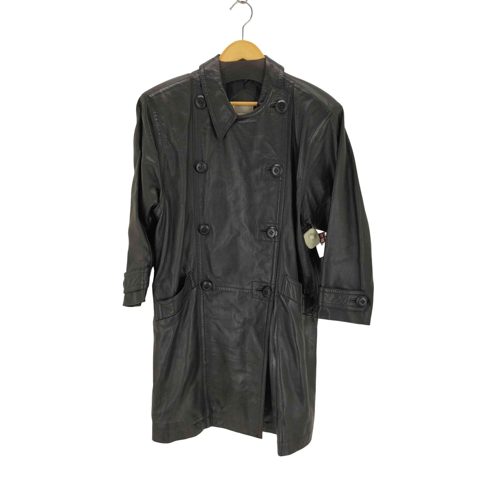 ユーズドフルギ USED古着 ダブルブレストラムレザーハーフコート