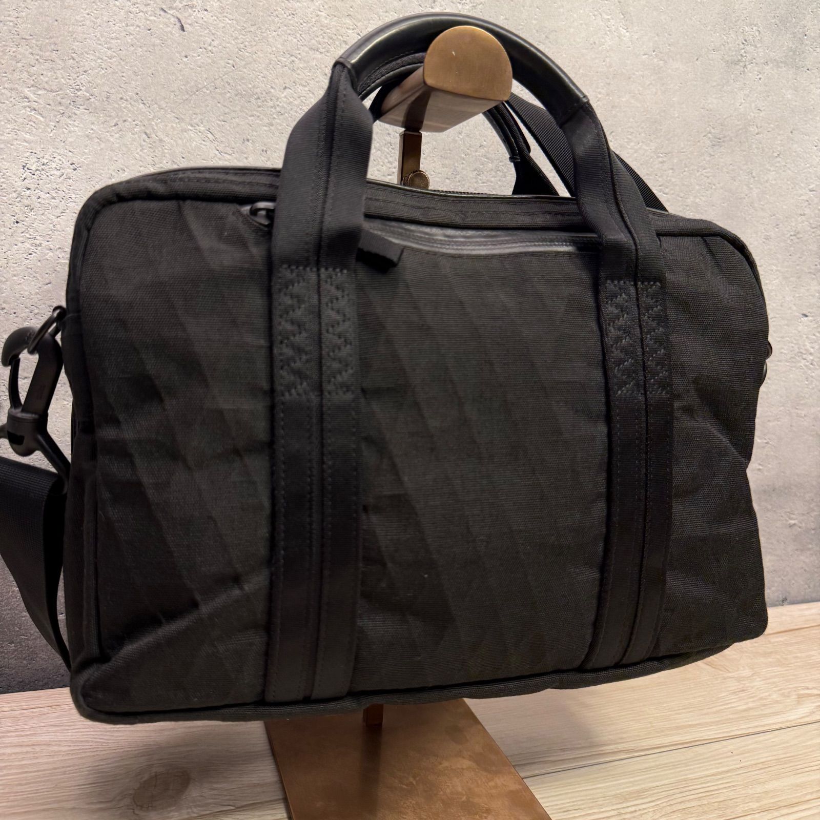 未使用級 PORTER ハイブリッド 2way ビジネスバッグ 黒 ダブルジップ