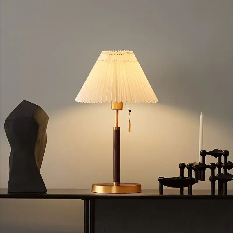 モダンデスクライト ゴールドアクセント ファブリック ルームランプ ベッドサイドライト ベッドランプ インテリア小物 インテリア インテリア雑貨 小物 雑貨 リビングルーム リビングダイニング リビング 玄関 書斎 受付 寝室