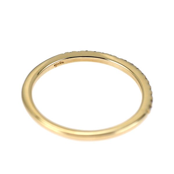 アガット K10YG ダイヤモンド リング 0.05ct ハーフエタニティ