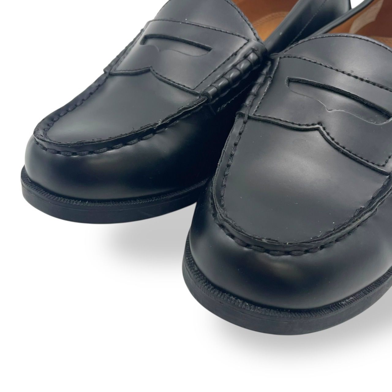 未使用級 POLO RALPH LAUREN ポロラルフローレン レザーシューズ