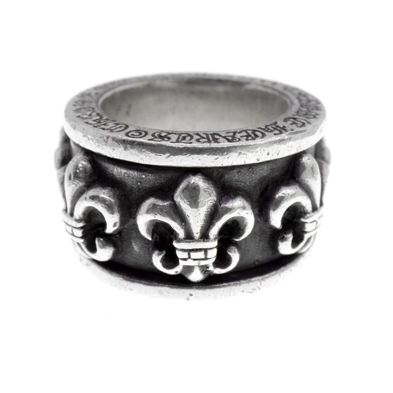クロムハーツ CHROME HEARTS SPINNER BS FLUER RING スピナー フ シルバー リング 46100