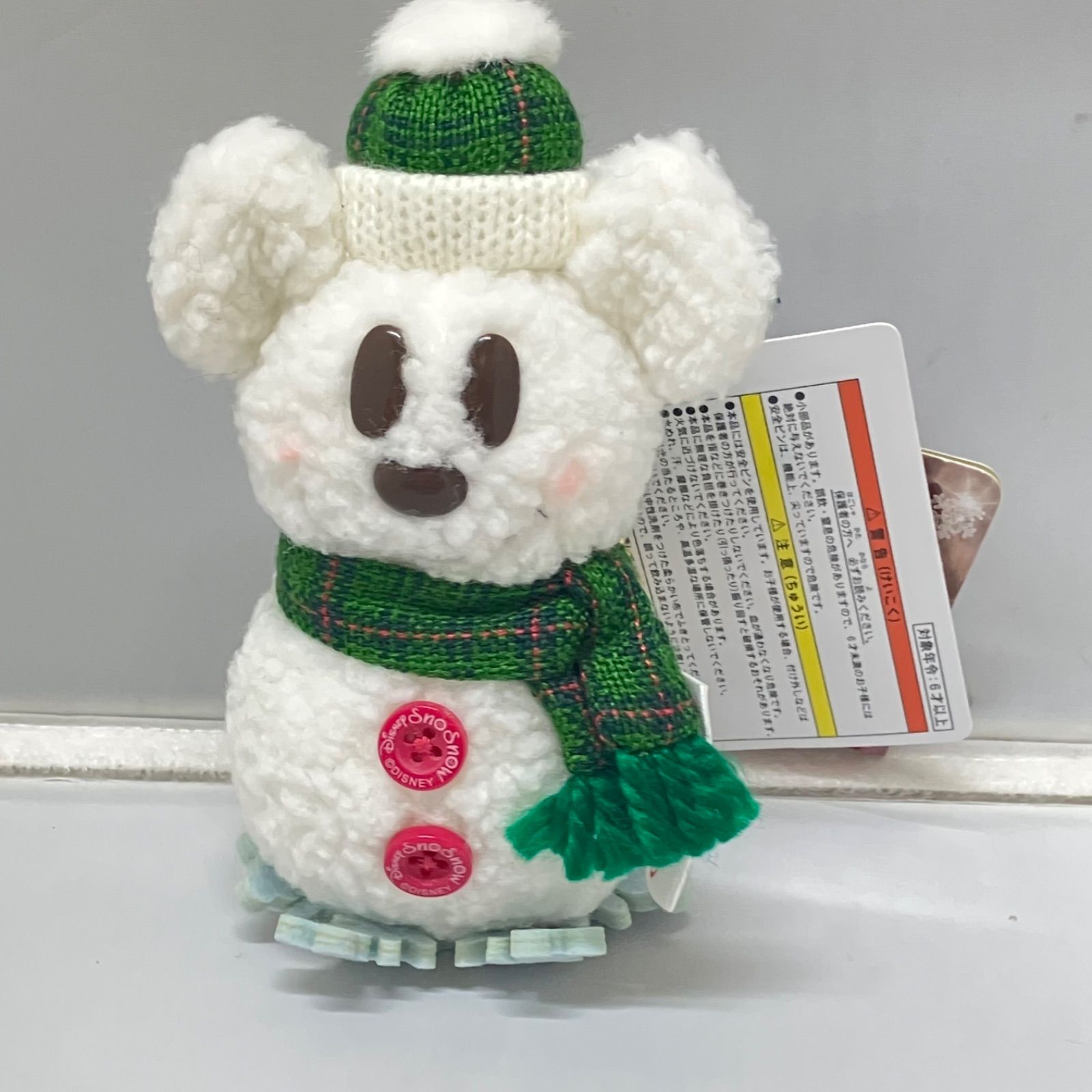 レア　ご当地ディズニー　雪だるまミッキー　ストラップ　信州 新品・タグ付き】SNOSNOW at American waterfront 2017 ミッキーミニー