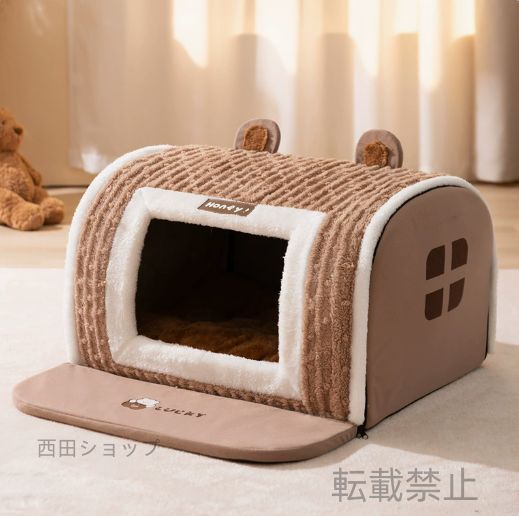 犬ハウス 3 XL ドーム型 2 WAY ペットハウス ドームハウス 保温 犬小屋 冬 室内 マット付き ベッド 柔らか 犬猫 折り畳み 取り外して 防水滑り止め