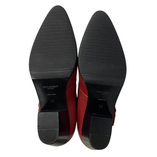 美品 サンローラン SAINT LAURENT アンクルブーツ スタッズ バックル