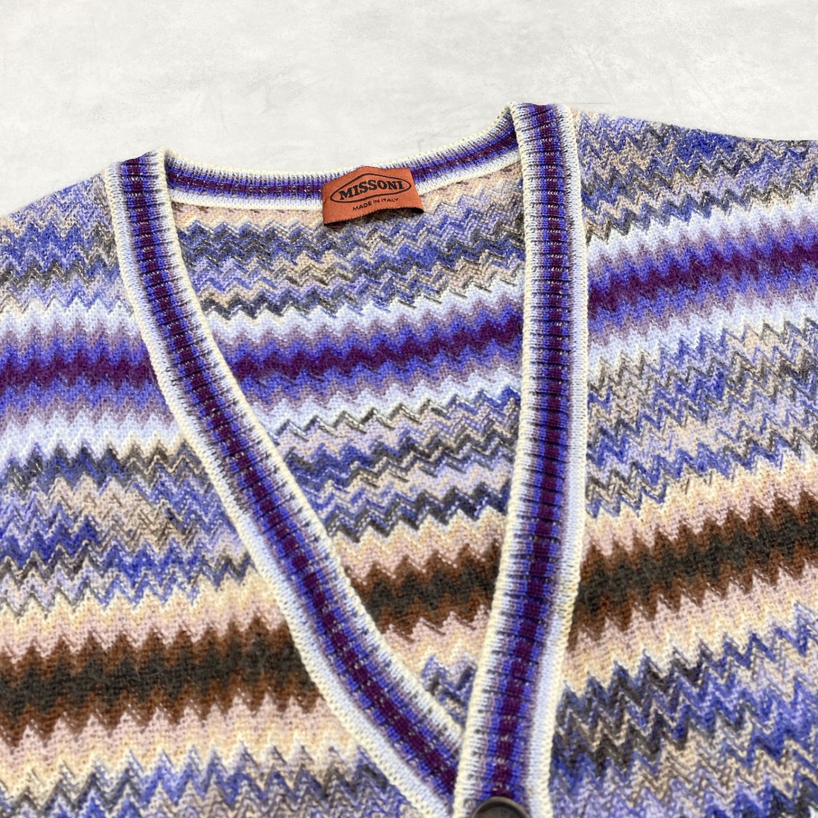 MISSONI ミッソーニ ニットベスト カーディガン ボーダー 大きいサイズ