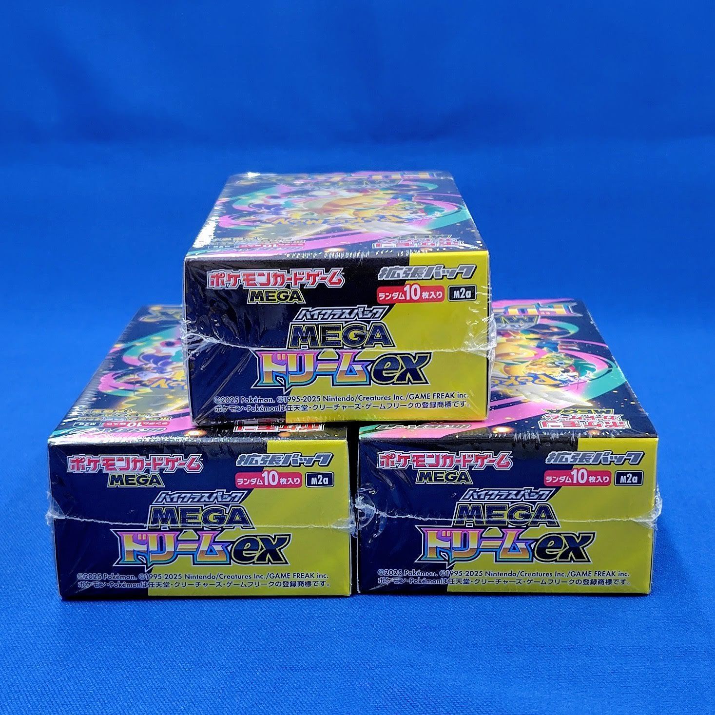 即日発送MEGAドリームex 3BOX ポケモンカードゲームポケカ　シュリンク付 MEGAドリームex シュリンク付き3BOX☆ポケモンカードゲームMEGA(メガ
